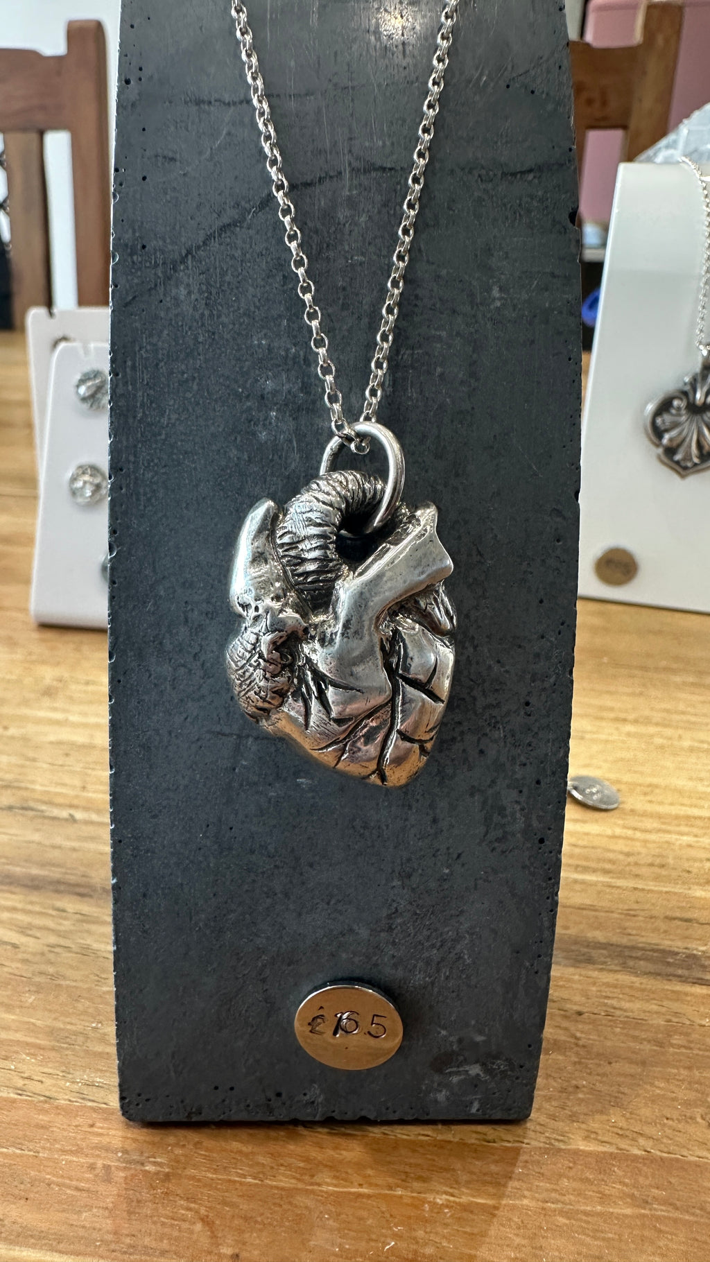 'Aquila's Heart' Sterling Silver Necklace