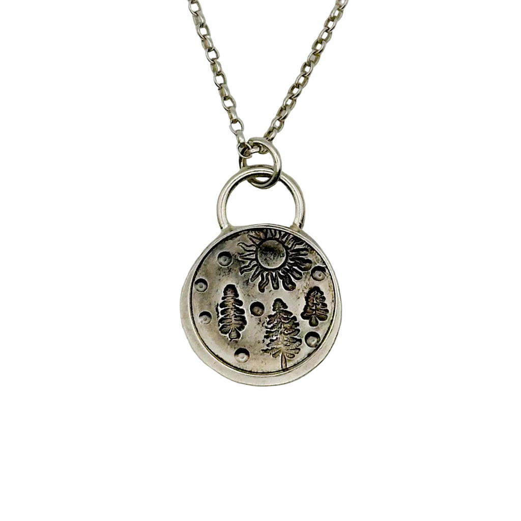 'A Day Out' Sterling Silver Necklace