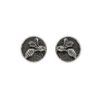 ‘Buzzy’ Sterling Silver Bee Stud Earrings