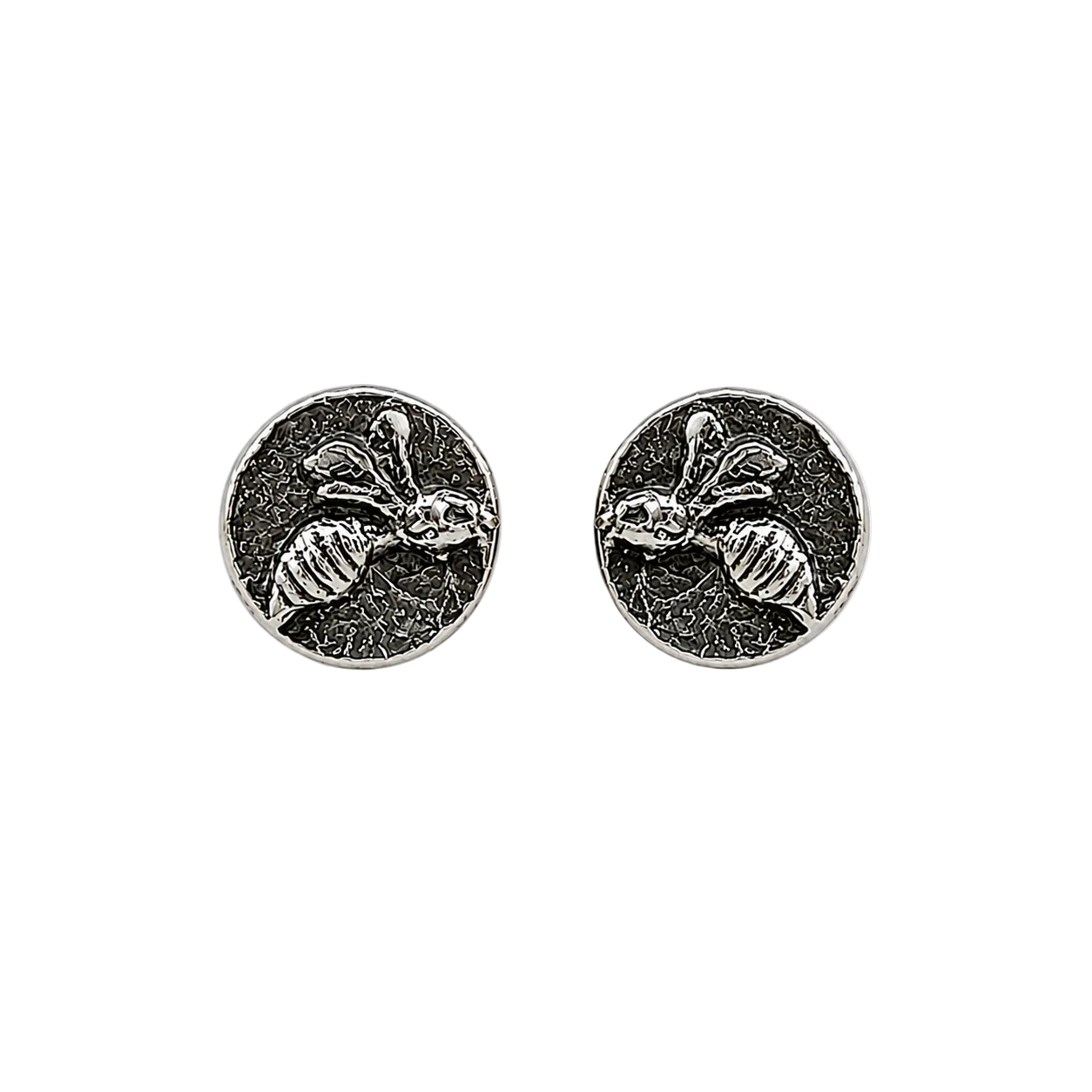 ‘Buzzy’ Sterling Silver Bee Stud Earrings