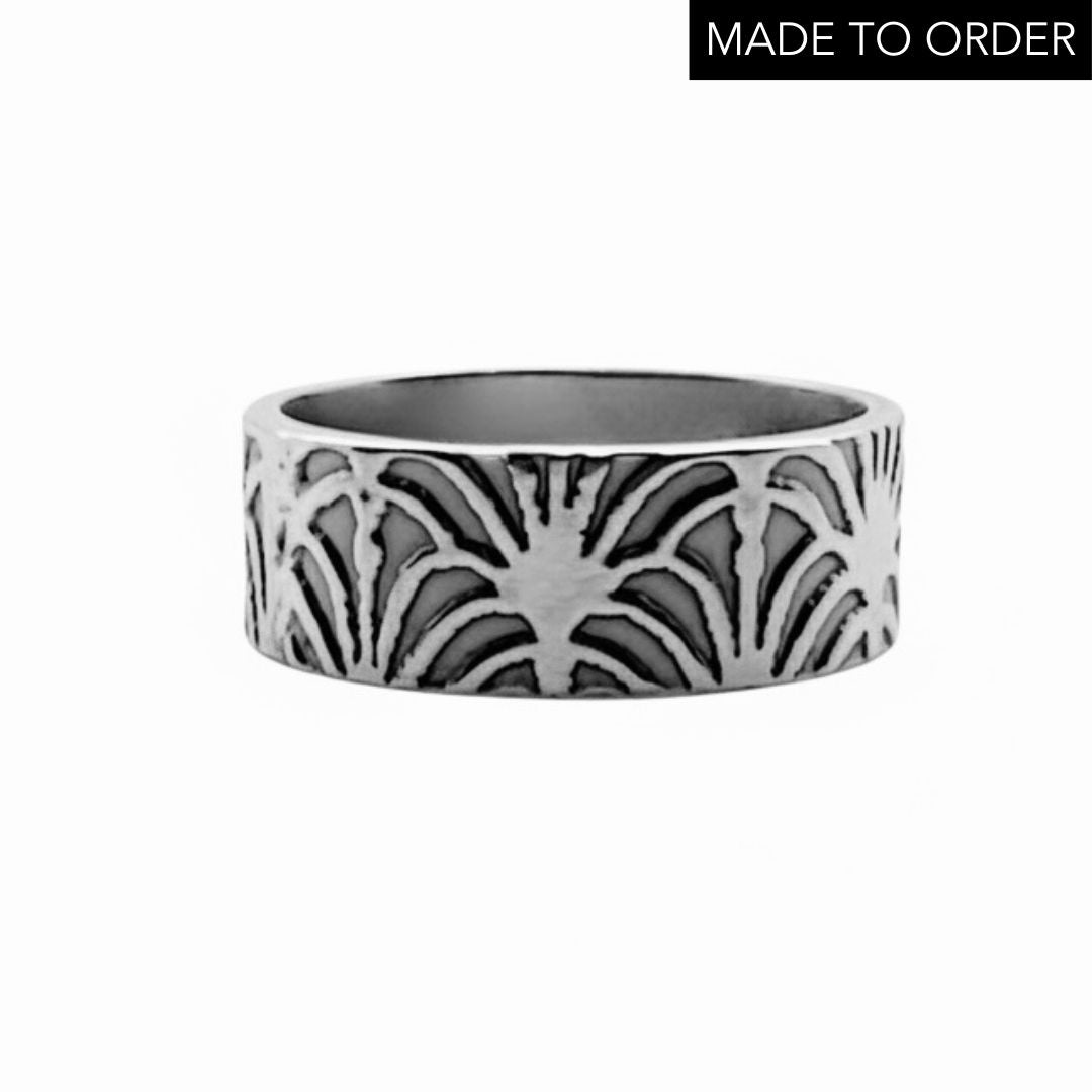 Sterling silver handmade sterling silver wedding ring for man or woman bespoke jewellery in Nottingham handmade