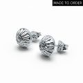 ‘Flow’ Delicate Sterling Silver Stud Earrings