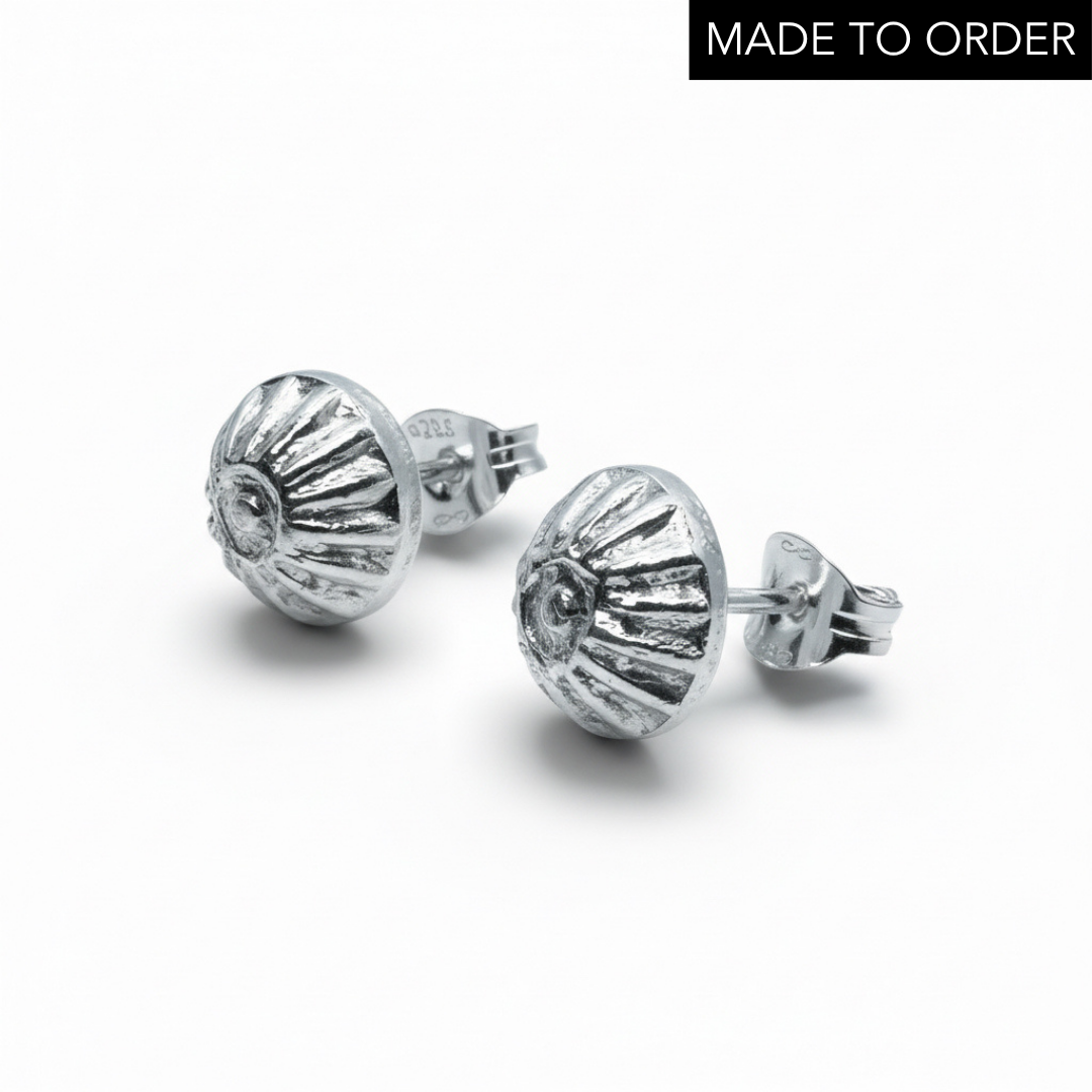 ‘Flow’ Delicate Sterling Silver Stud Earrings