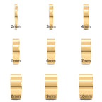 different thickness of solid gold wedding rings bands, handmade sustainable in Nottingham