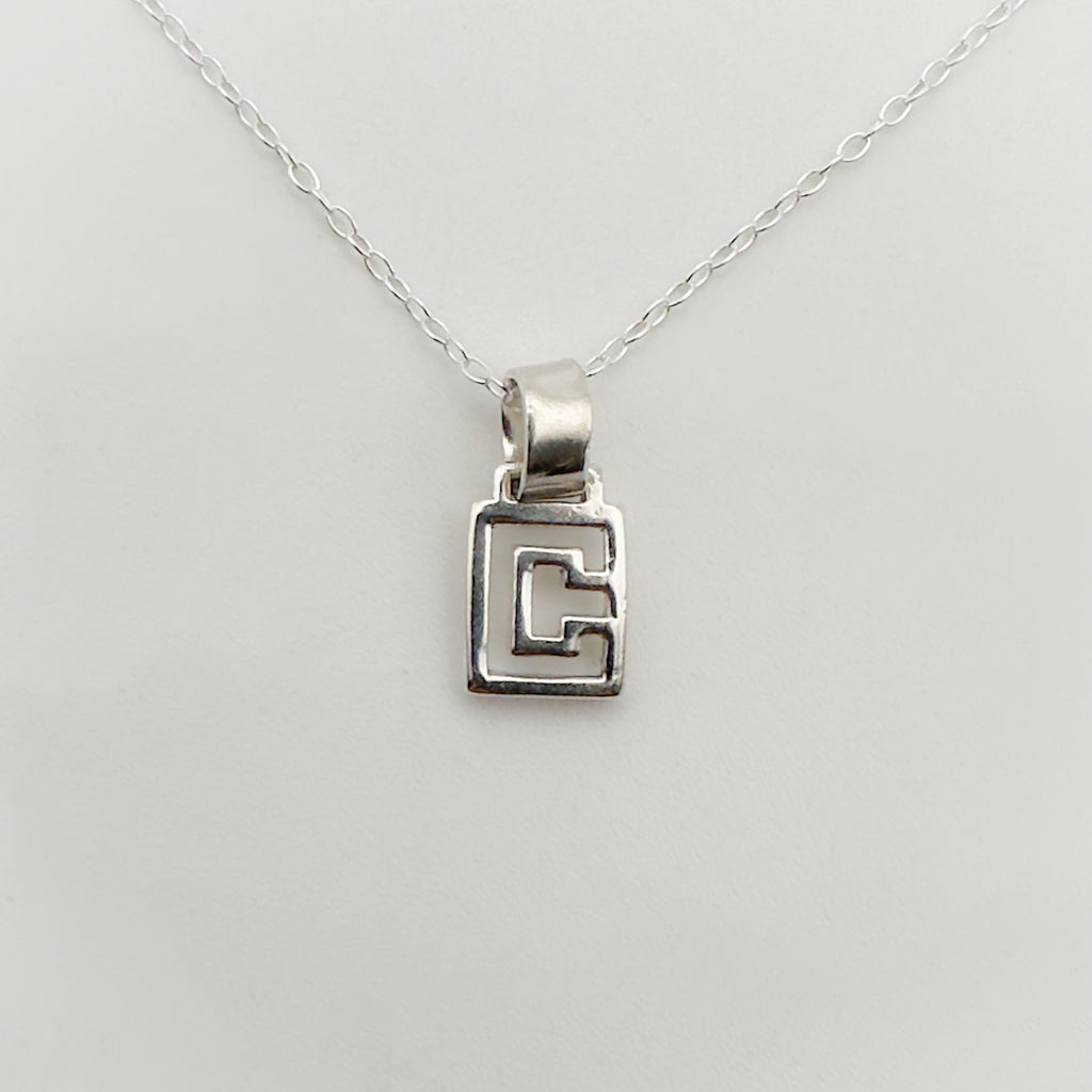 'Greka' Sterling Silver Delicate Necklace