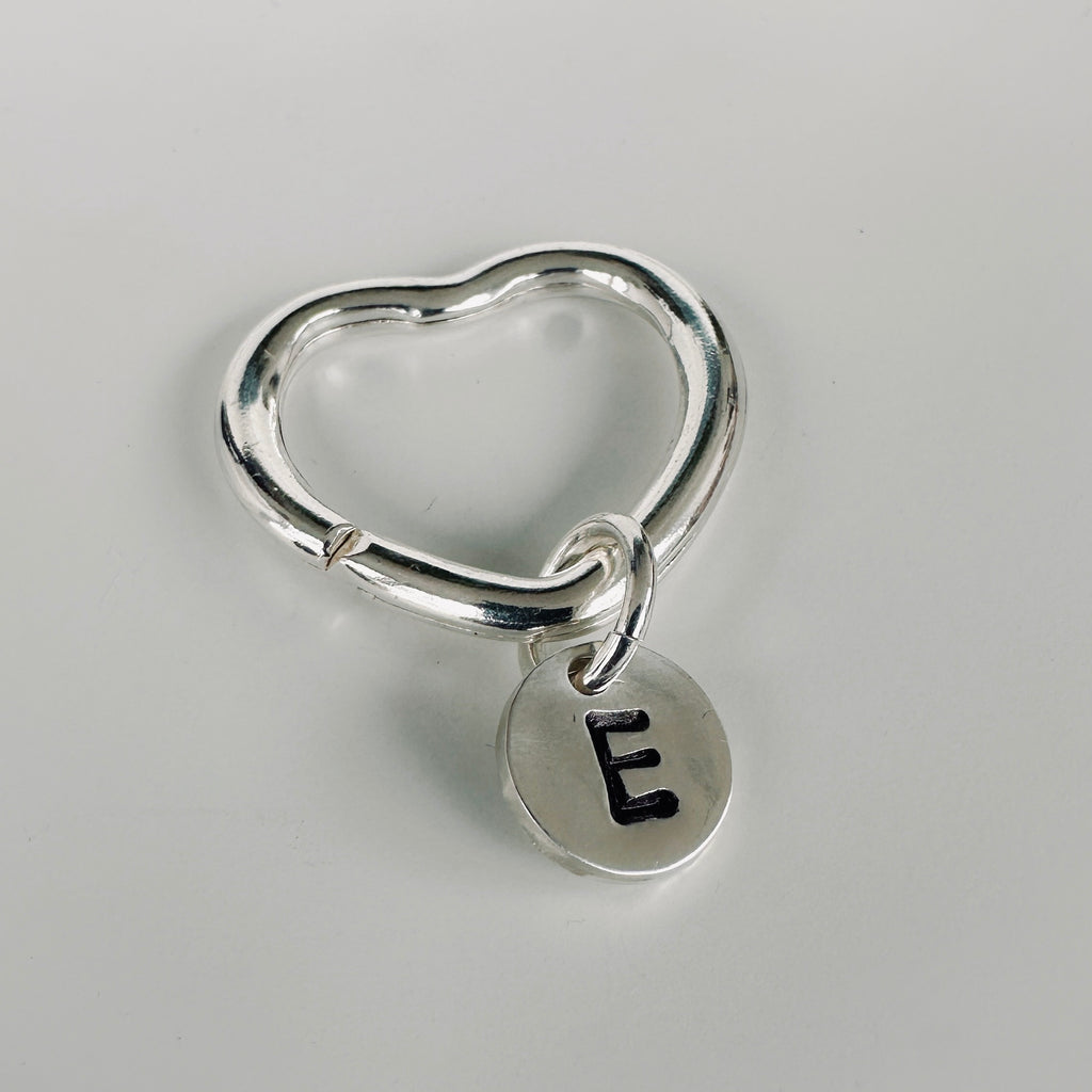 'Where's My Keys?' Personalised Silver Initial Keyring