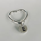 'Where's My Keys?' Personalised Silver Initial Keyring