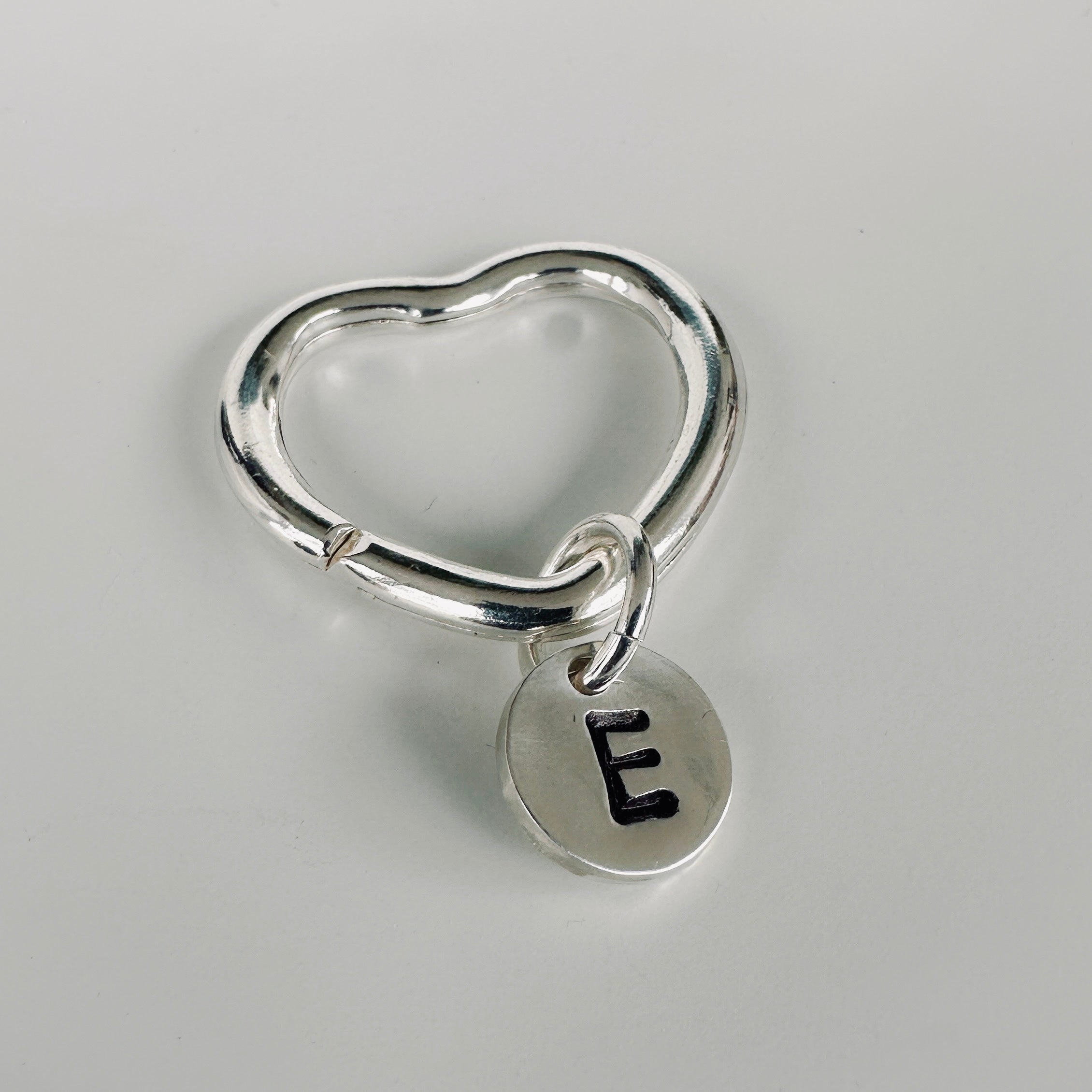 'Where's My Keys?' Personalised Silver Initial Keyring