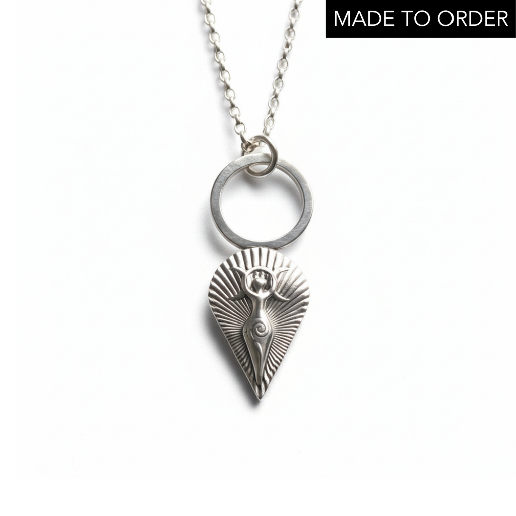 'Mother Goddess' Sterling Silver Necklace