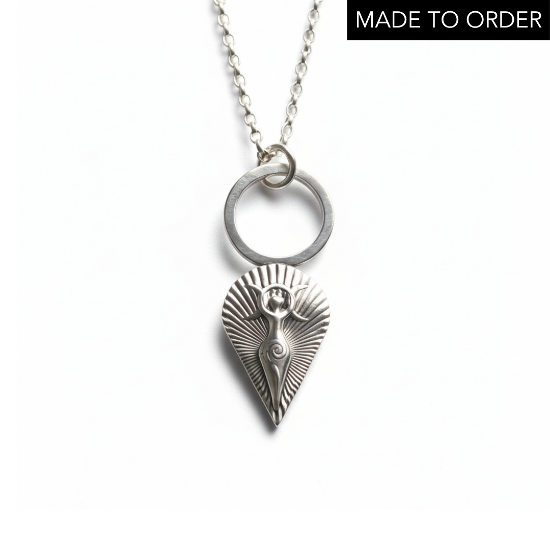 'Mother Goddess' Sterling Silver Necklace