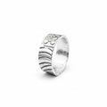 Sterling silver wedding ring band for man or woman made with sustainable 925 in Nottingham jewellery handmade for couples