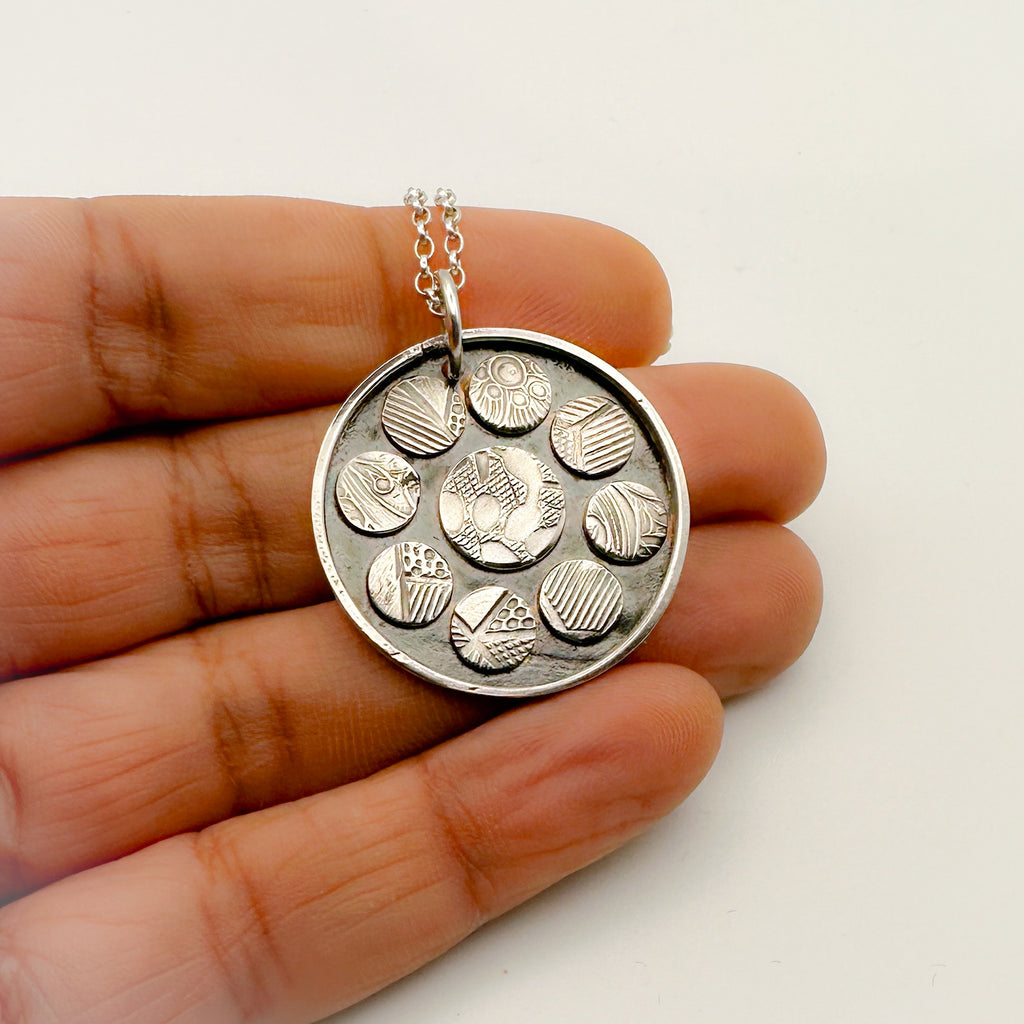 'Octocle' Sterling Silver Necklace