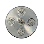 Steel impression die with five insects dies from which silver or gold jewellery can be handmade by Bottlebee in Nottingham