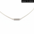 'Roll Over' Sterling Silver Delicate Necklace