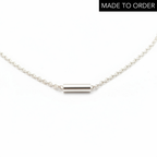 'Roll Over' Sterling Silver Delicate Necklace