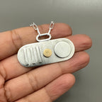 'Stradius' 18ct Gold And Sterling Silver Necklace