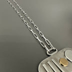 'Stradius' 18ct Gold And Sterling Silver Necklace