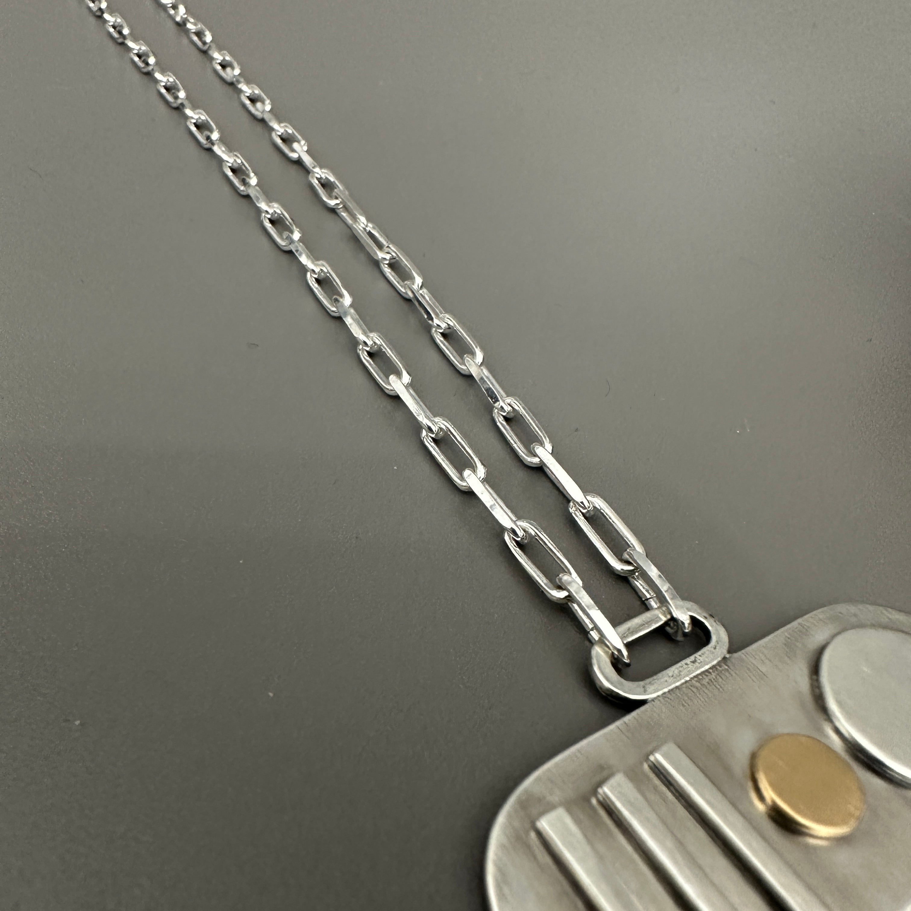 'Stradius' 18ct Gold And Sterling Silver Necklace