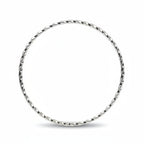 sterling silver handmade bangle with a twist design jewellery by Bottlebee in Nottingham handmade sustainable