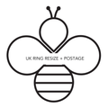 UK ring resize and postage logo for bespoke jewellery handmade in Nottingham by Bottlebee who is a jeweller that makes sustainable silver and gold jewellery