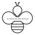 UK postage logo for bespoke jewellery handmade in Nottingham by Bottlebee who is a jeweller that makes sustainable silver and gold jewellery