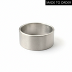 'Brushed' Sterling Silver Wedding Ring For Man Or Woman - 10mm Wide