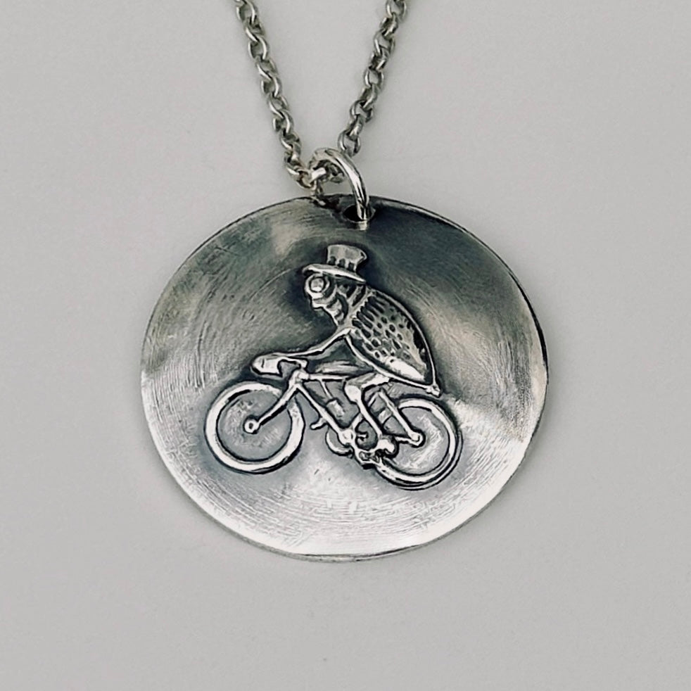 'Circus Flea' Sterling Silver Necklace