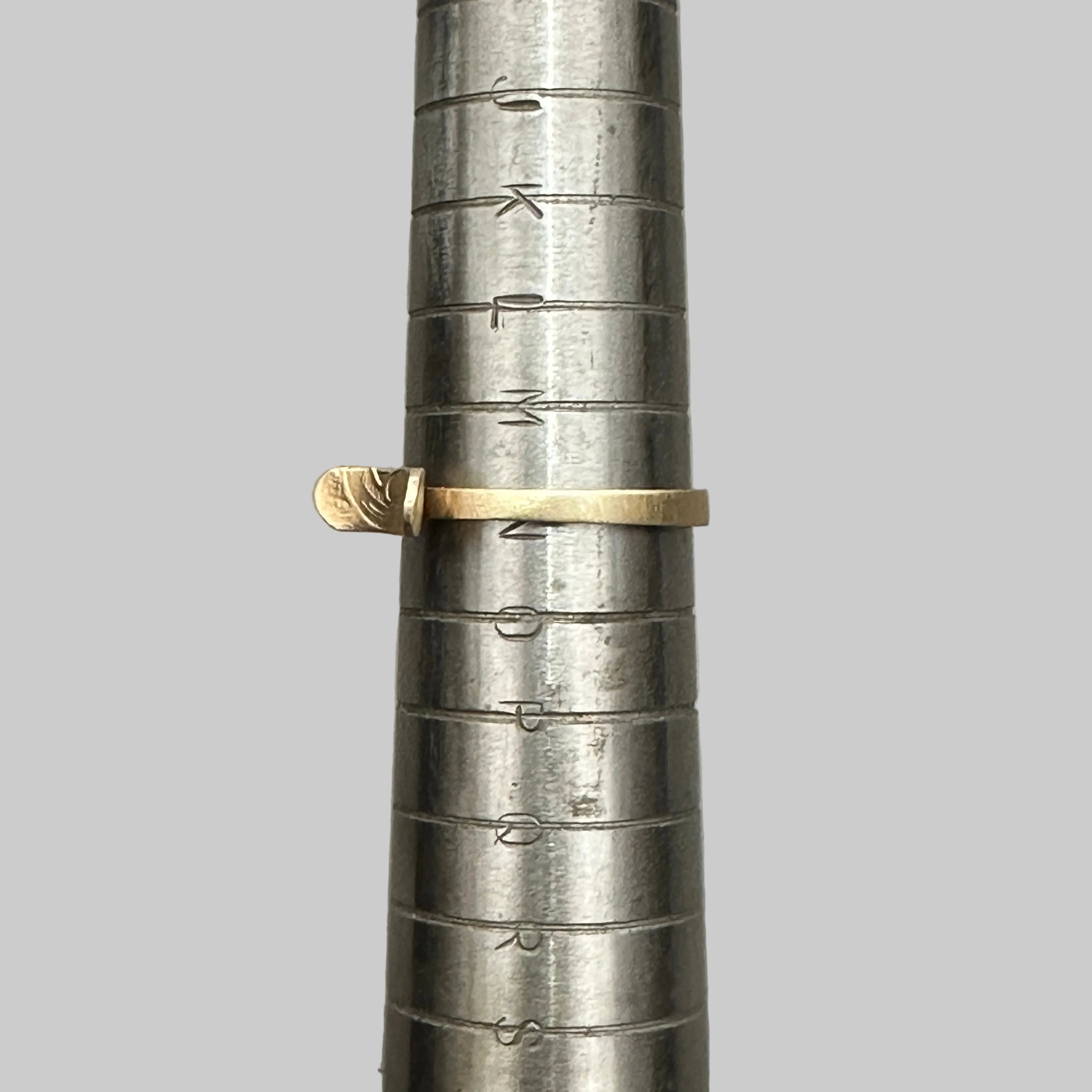 handmade solid gold unique engagement ring size n made in nottingham sustainable jewellery