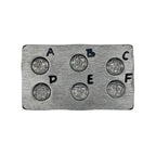 alphabet steel die to make bespoke sustainable personalised jewellery made by bottlebee in nottingham