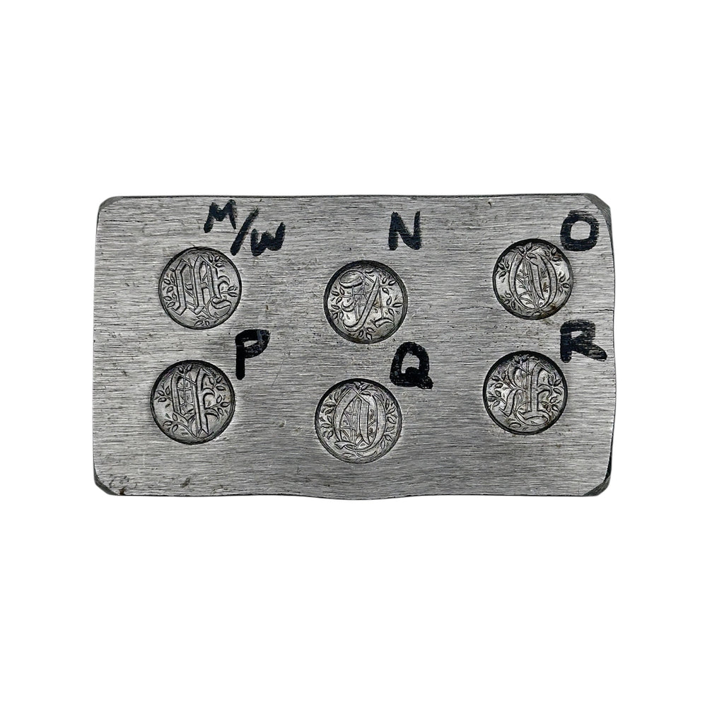 steel unique die to make bespoke sustainable personalised jewellery made by bottlebee in nottingham