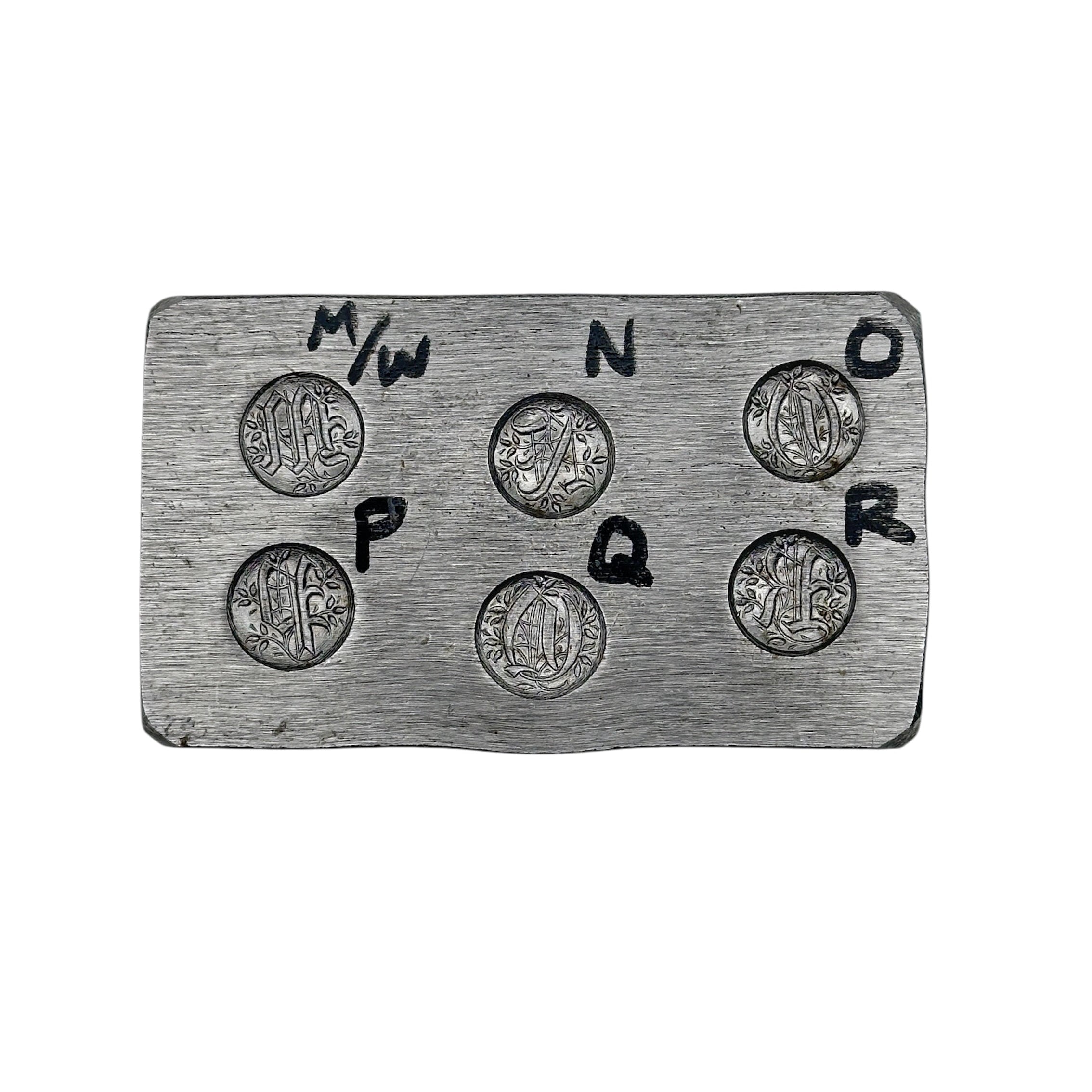 steel unique die to make bespoke sustainable personalised jewellery made by bottlebee in nottingham