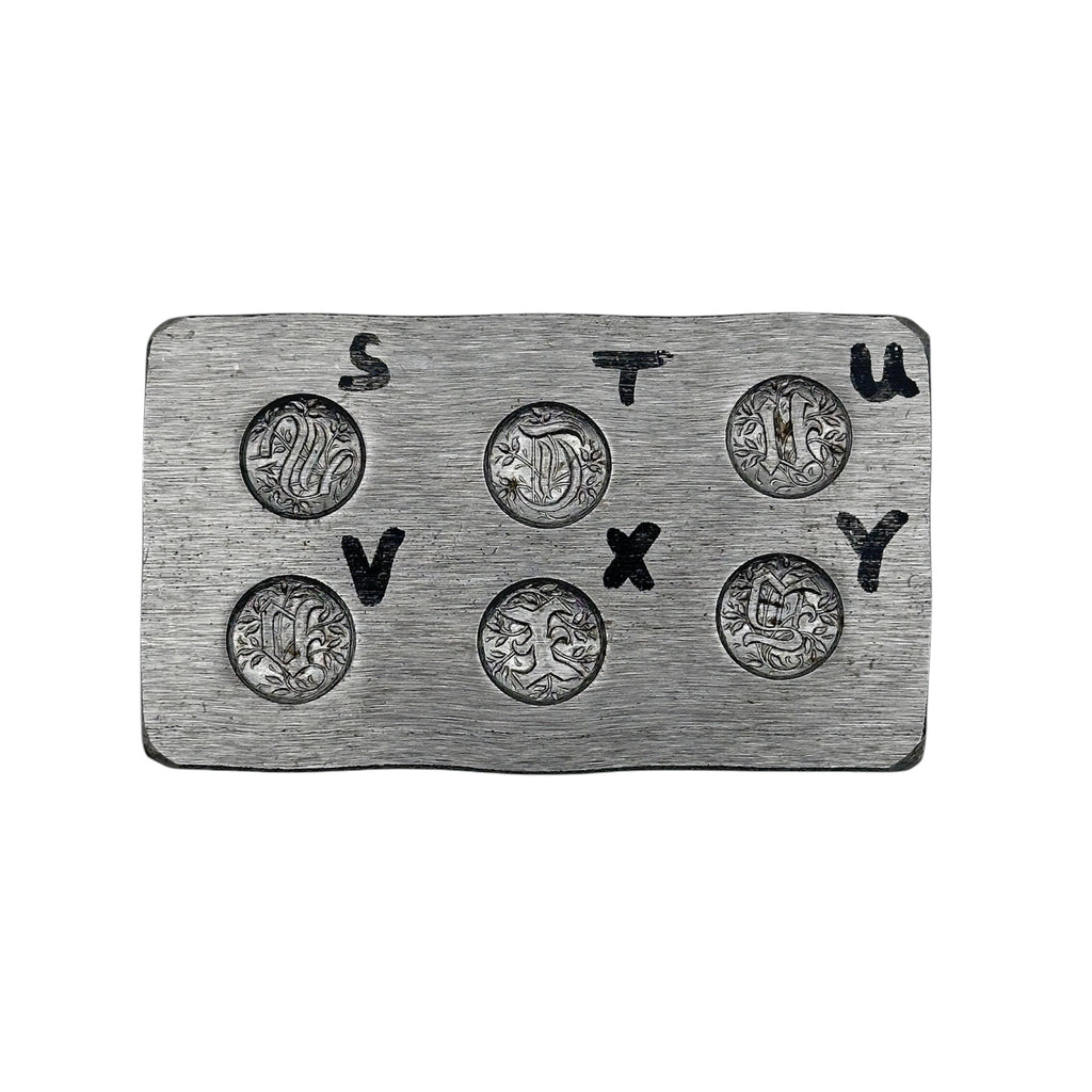 steel die to make bespoke sustainable personalised jewellery made by bottlebee in nottingham
