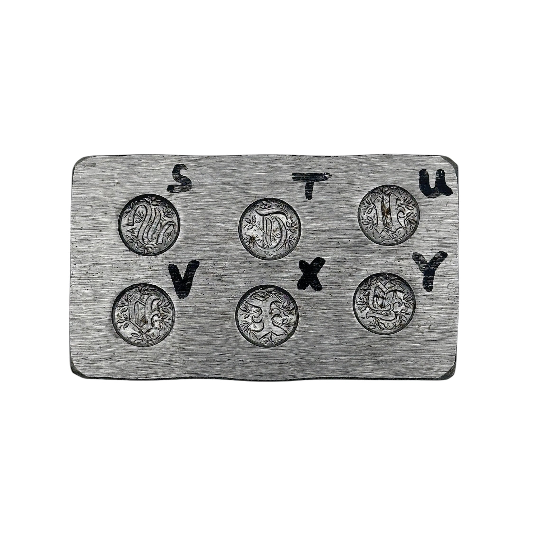 steel die to make bespoke sustainable personalised jewellery made by bottlebee in nottingham
