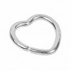 sterling silver heart keyring for a housewarming gift for her or him