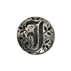 j silver personalised initial jewellery housewarming gift handmade by bottlebee in nottingham