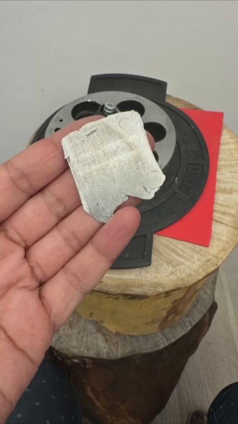 video how the silver and gold paperclip chain necklace was handmade by Bottlebee who makes jewellery in Nottingham is a sustainable bespoke way