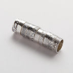 Solid sterling silver wedding bands in a variety of textures and patterns, bespoke sustainable jewellery handmade in Nottingham by Bottlebee