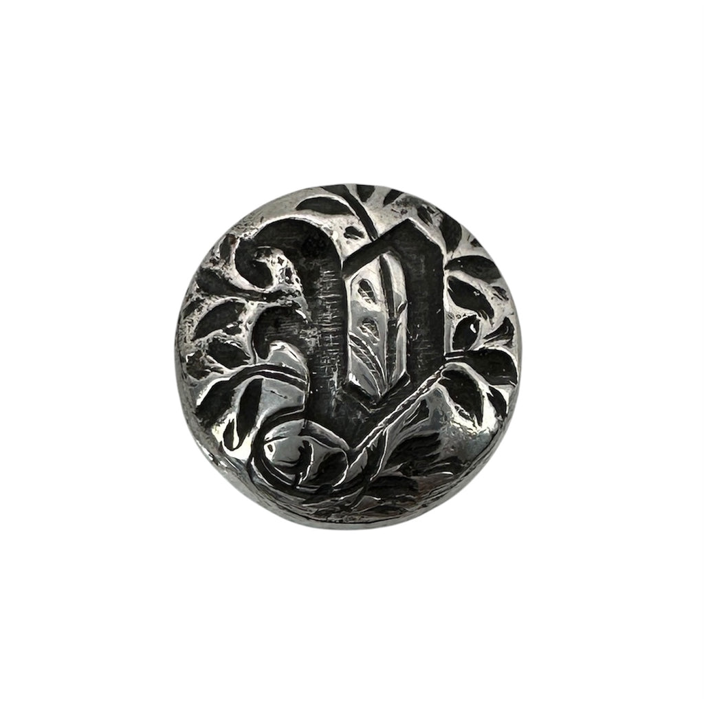 v silver personalised initial jewellery housewarming gift handmade by bottlebee in nottingham