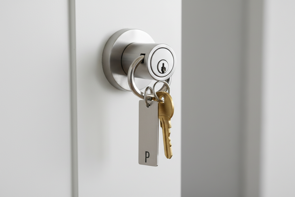 'Where's My Keys?' Personalised Silver Initial Keyring